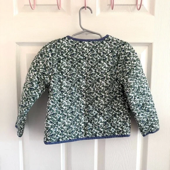 Sergent Major Girls Size 5/6 Quilted Ditsy Floral Barn Jacket Snaps Spring Coat - Picture 11 of 14
